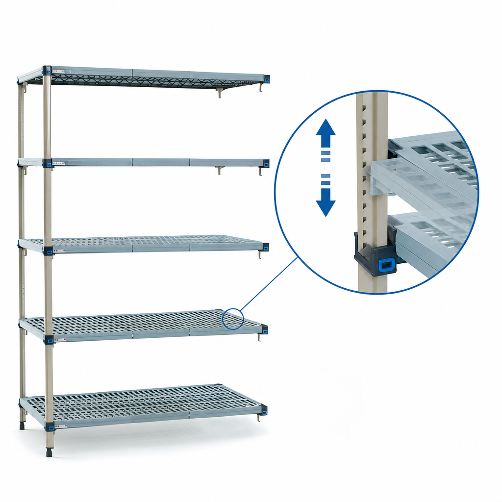 Quick-Adjust Shelves