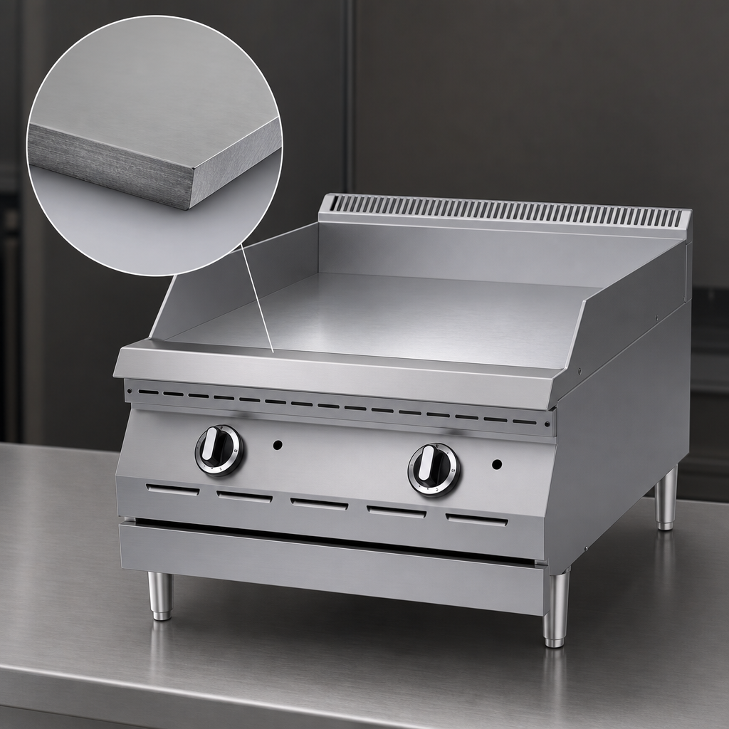 Polished Steel Griddle Plate