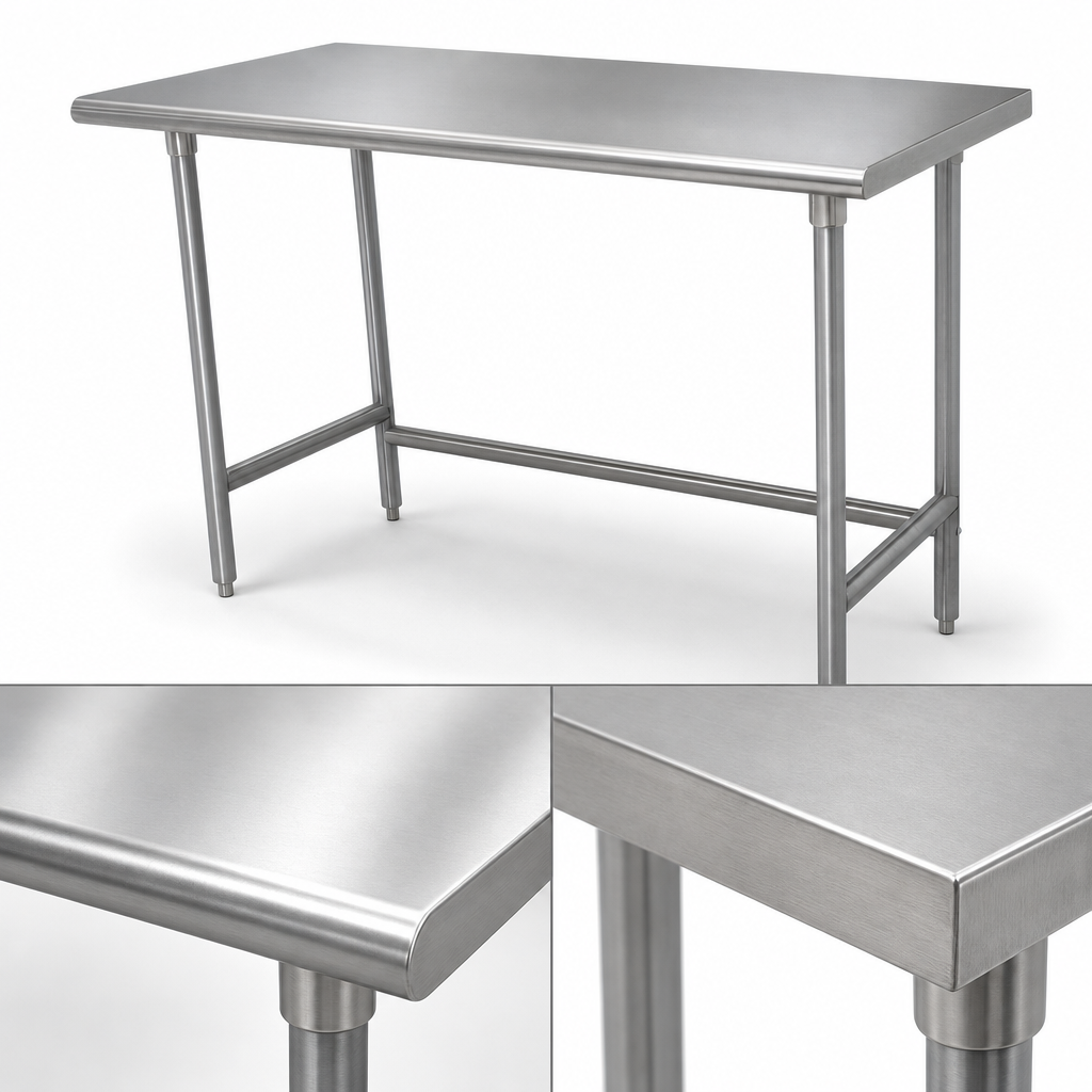16-Gauge 304 Stainless Steel Top