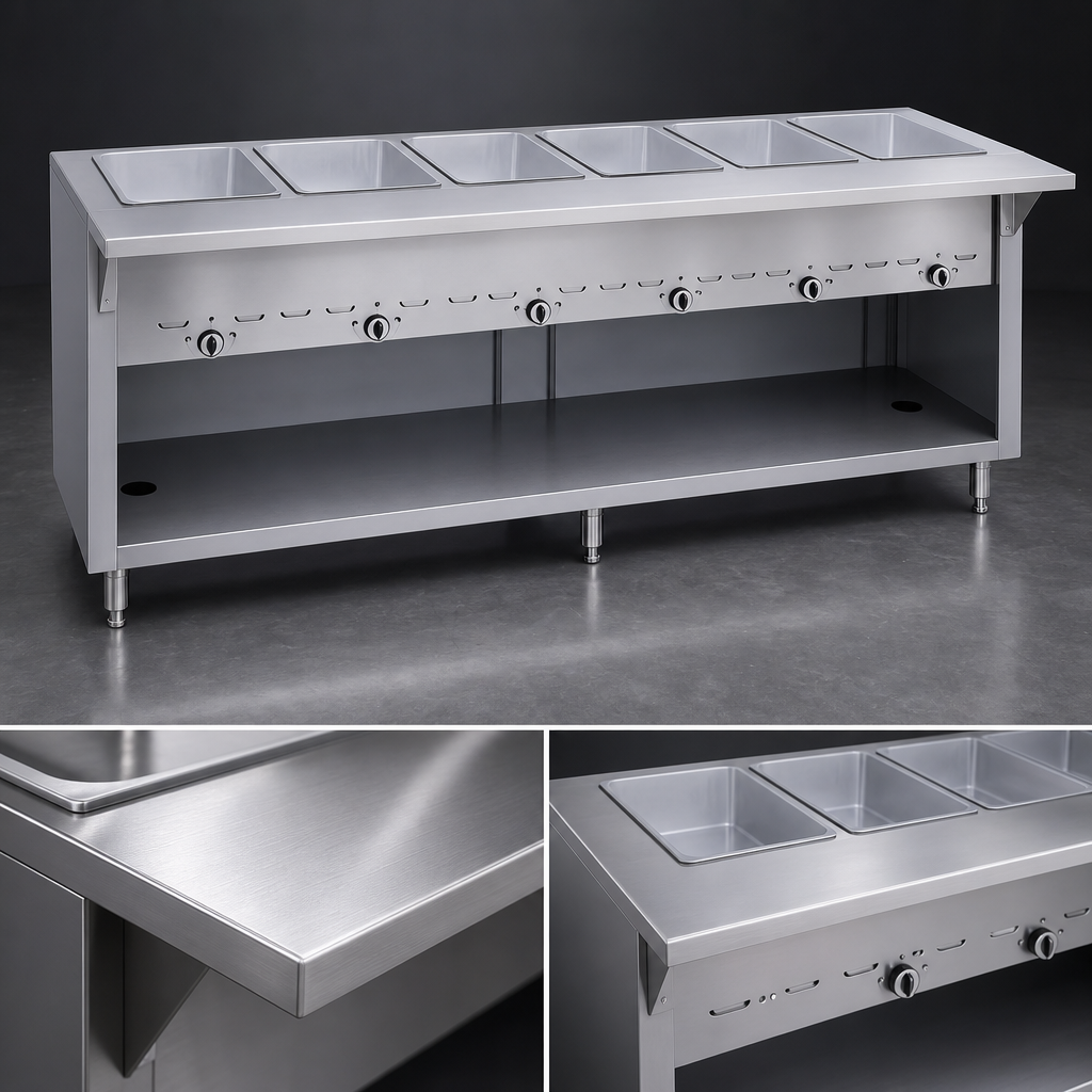 One-Piece 16 Gauge Stainless Steel Top
