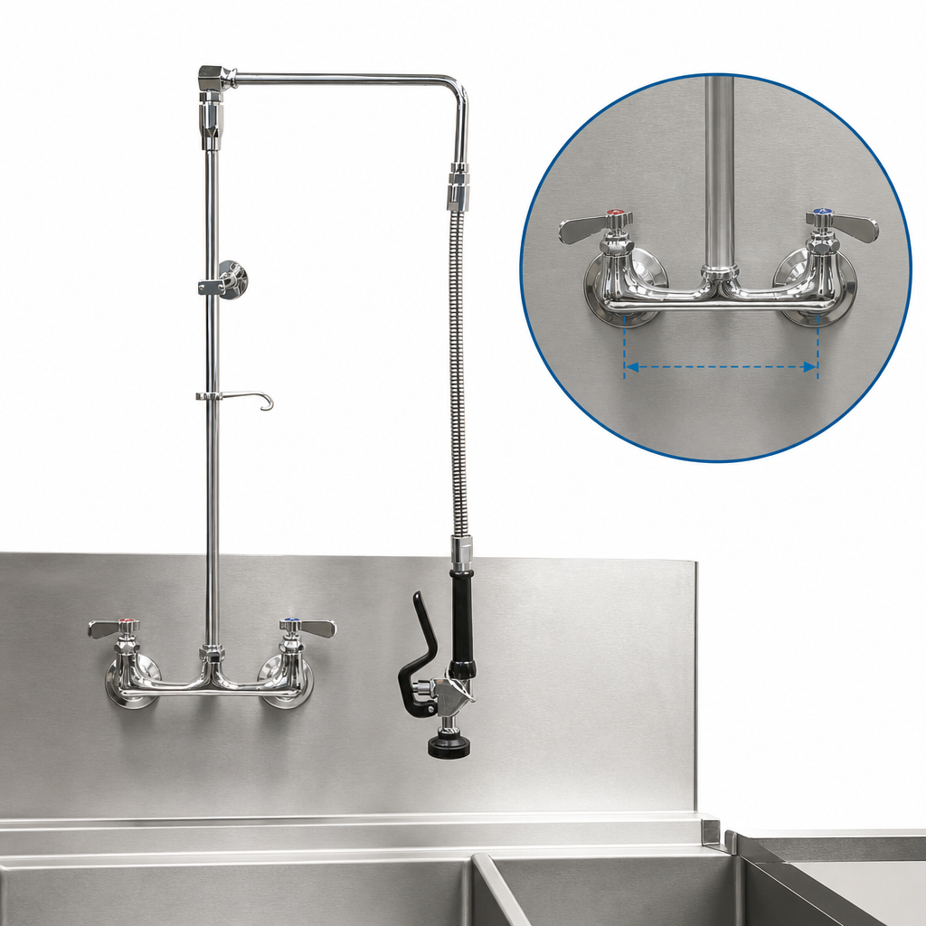 8-Inch O.C. Splash Mount