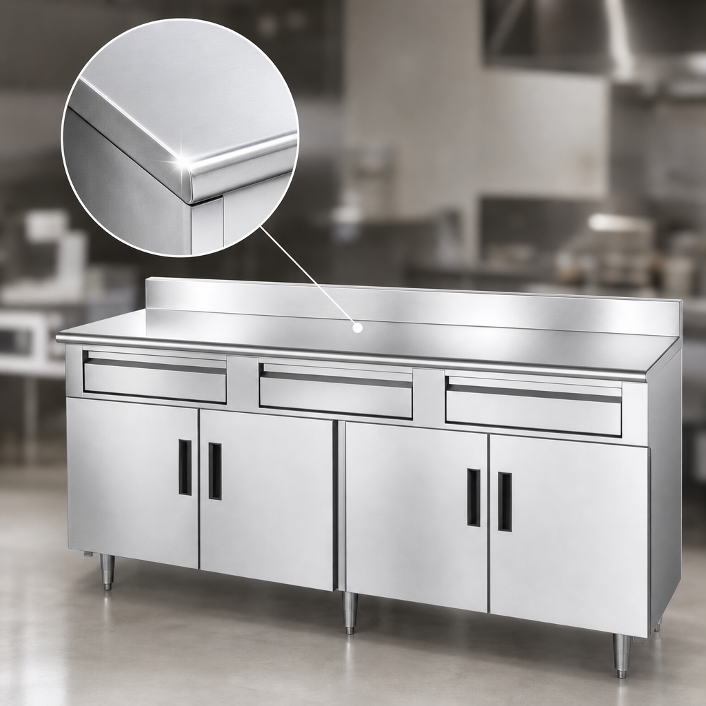 14 Gauge 304 Stainless Steel Top