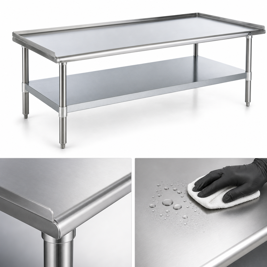 16-Gauge Stainless Steel Top