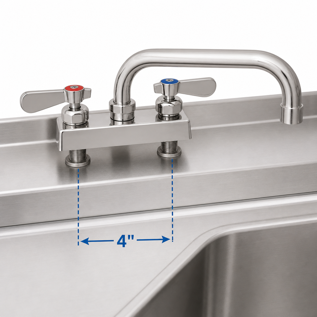 Deck Mount, 4-Inch Centers