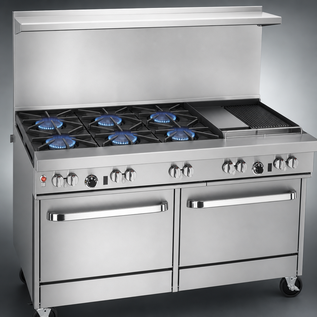 Six Non-Clog Burners