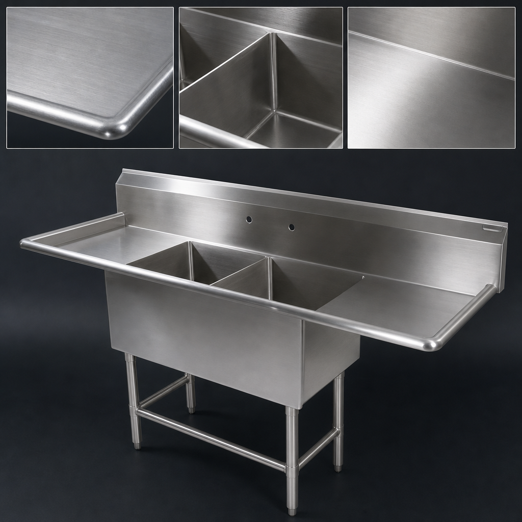 14-Gauge Stainless Steel Top