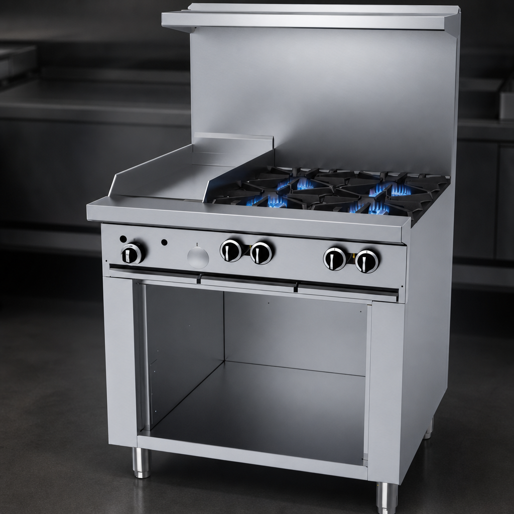 Four Open Burners