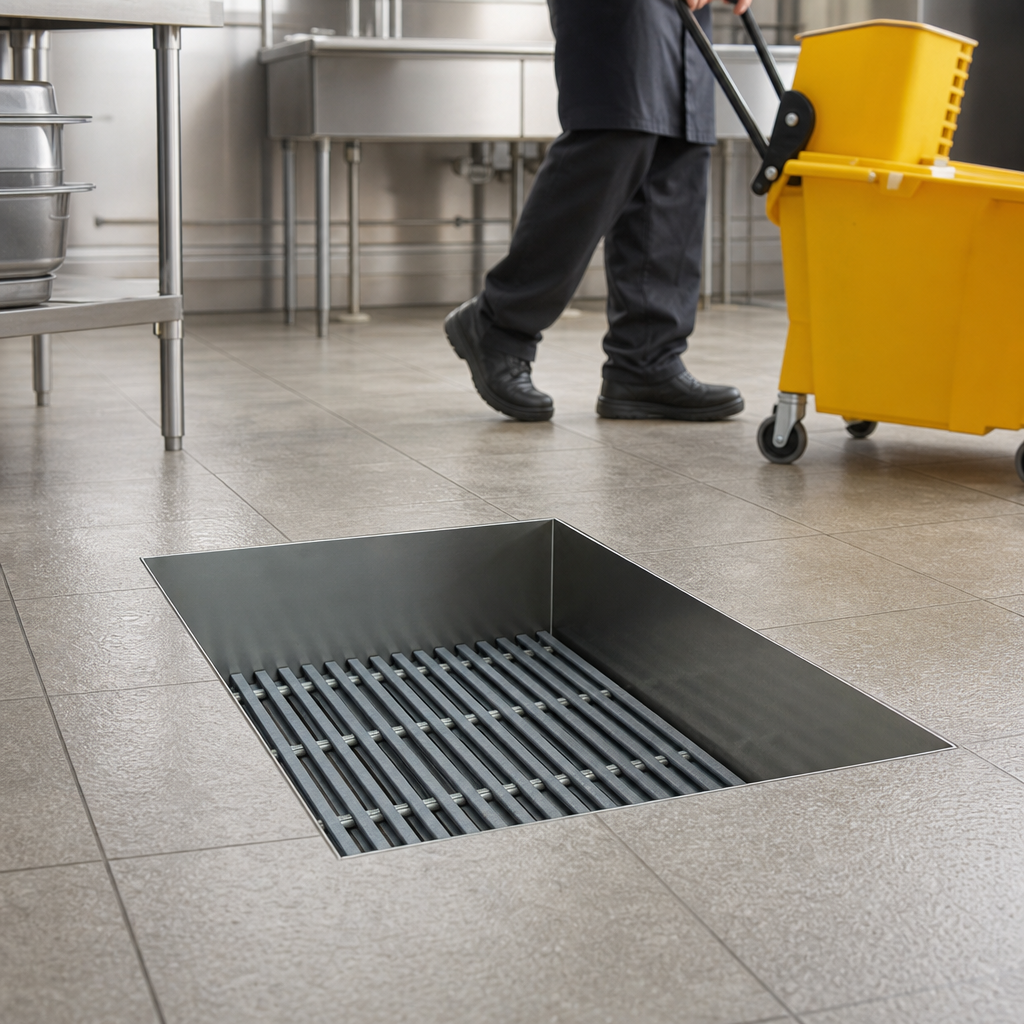 Flush-With-Floor Recessed Design