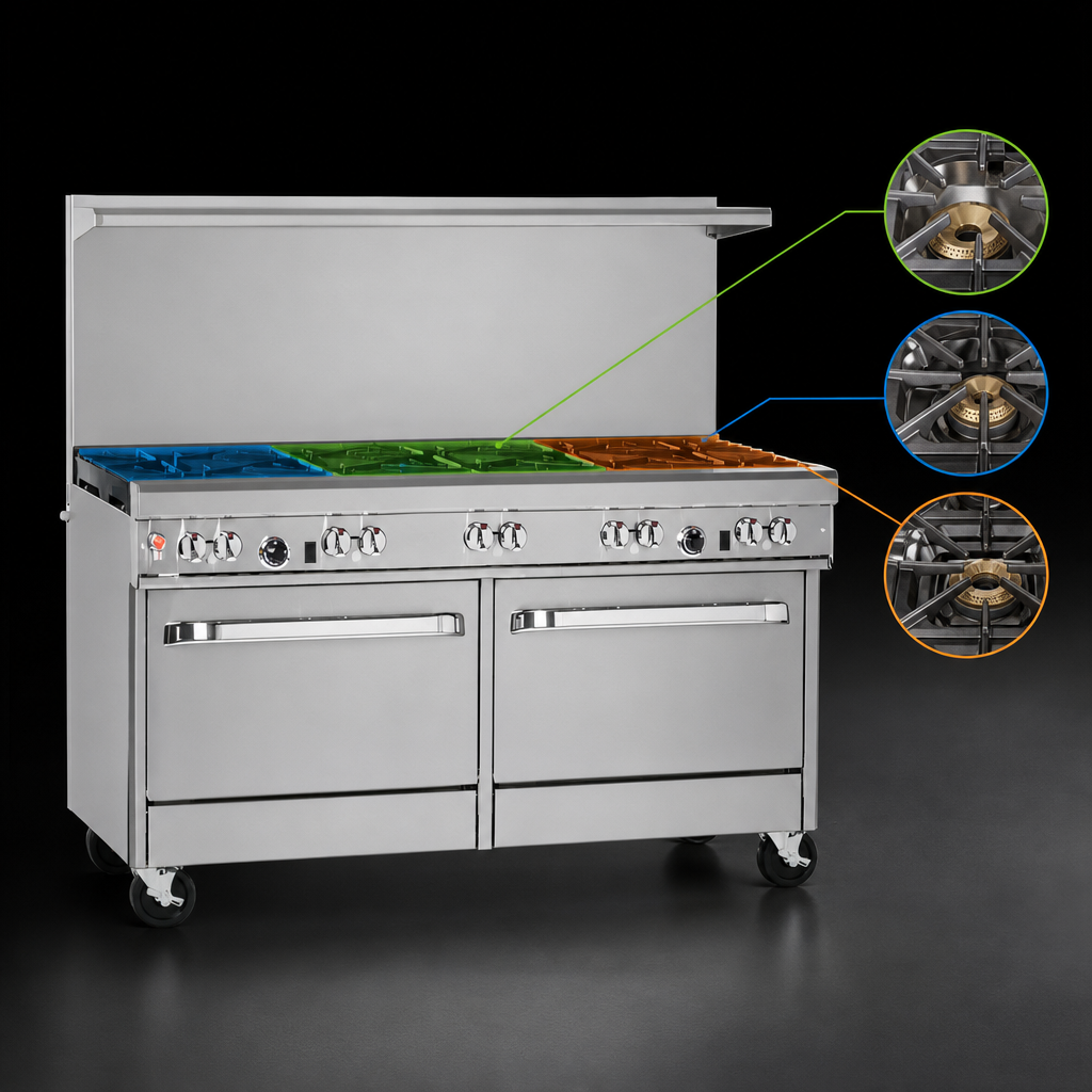 8-Burner Top Configuration