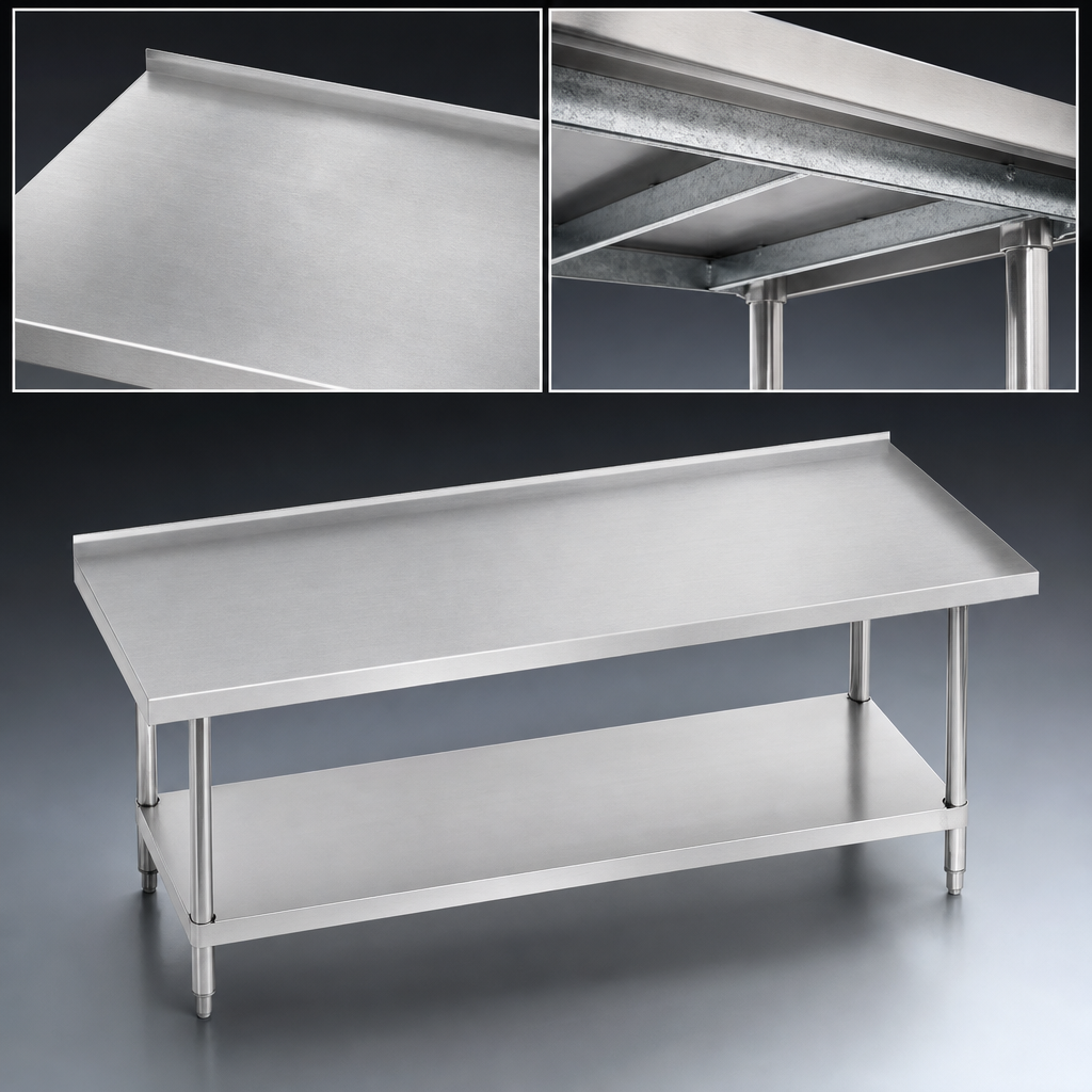 14-Gauge 304 Stainless Steel Top