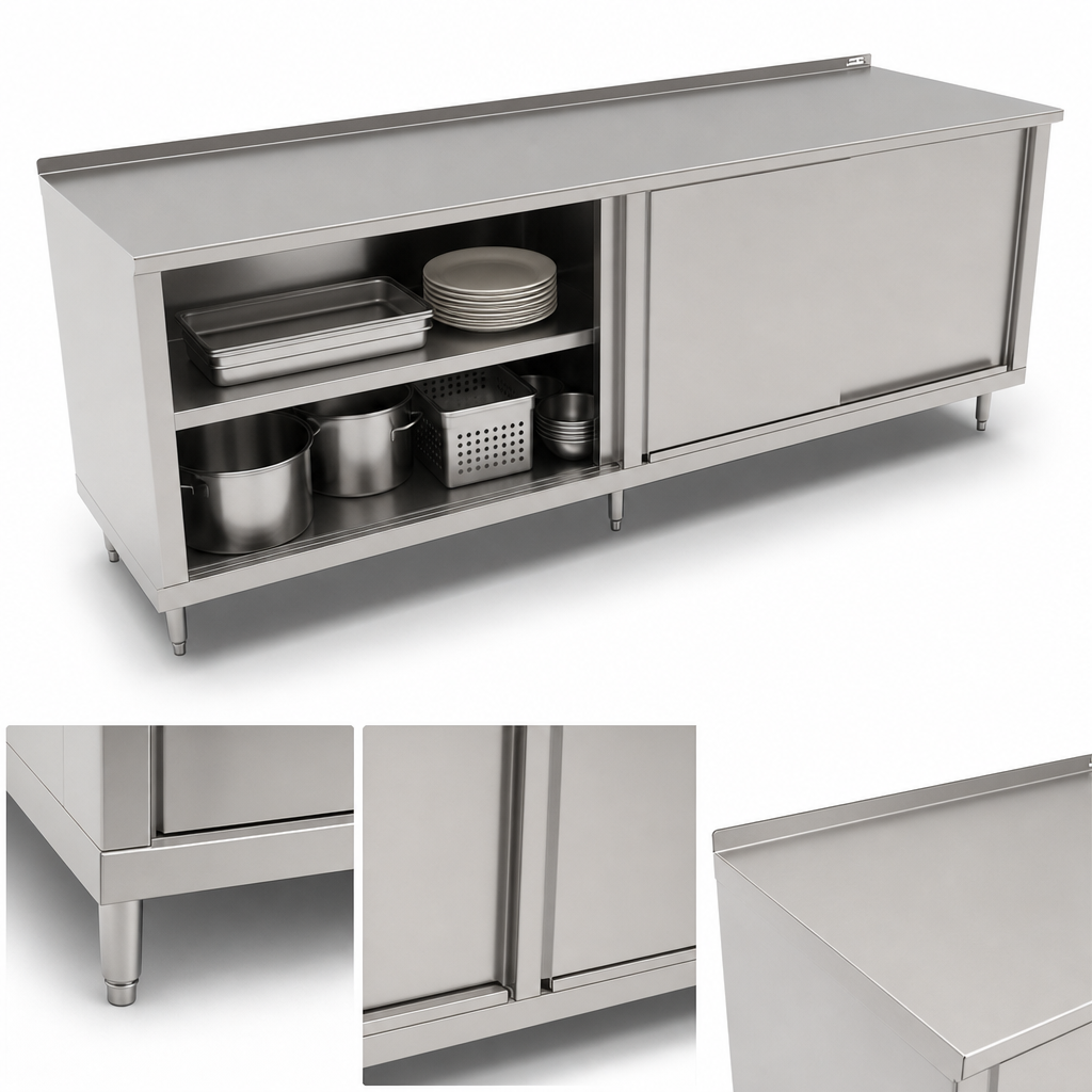 Cabinet Base with Sliding Doors