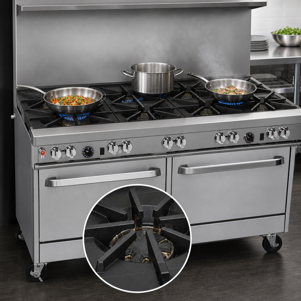 Six Star/Sauté Burners With Standard Grates