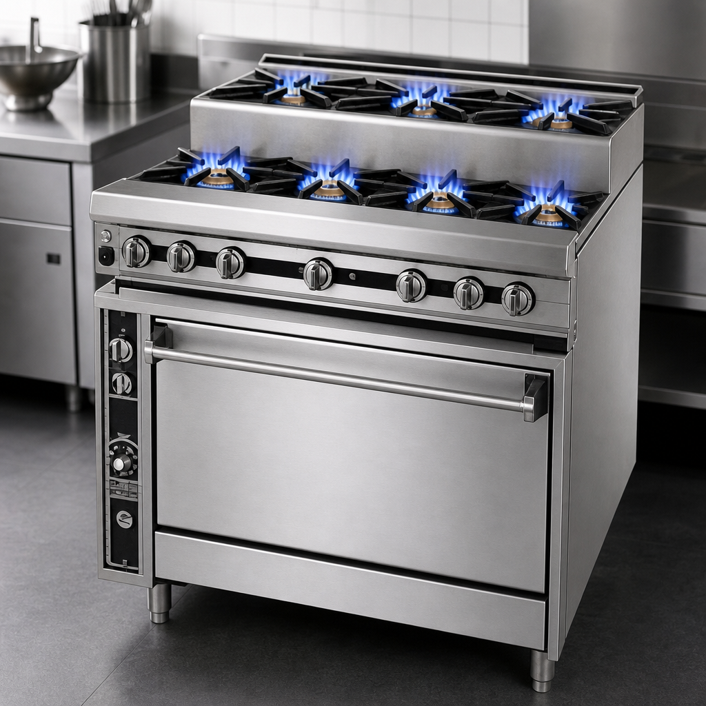 Seven Open Burners