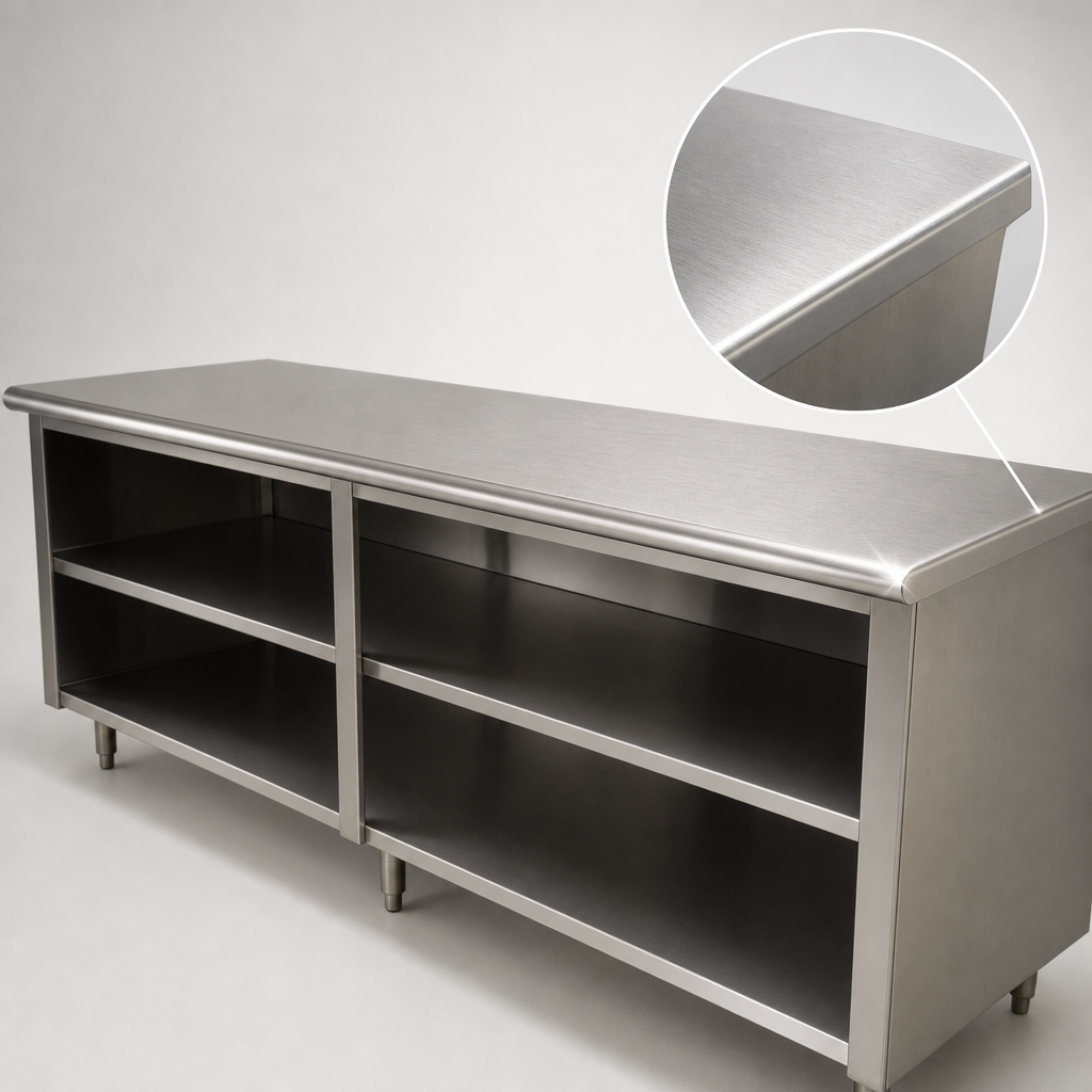 16-Gauge 304 Stainless Steel Top