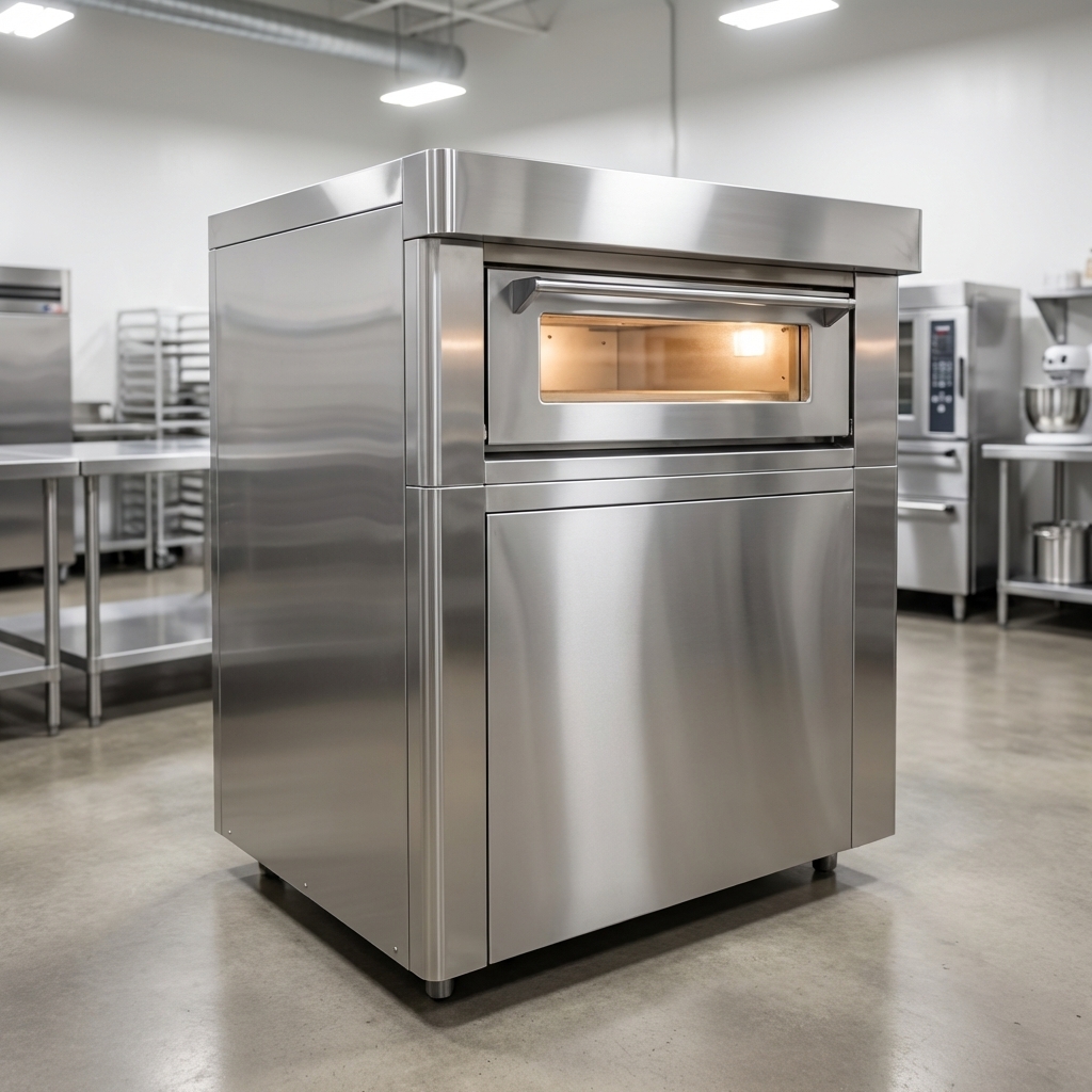 Showcasing a brilliant reflection, the oven's durable stainless steel body panels provide a sleek, professional look that is effortless to maintain.