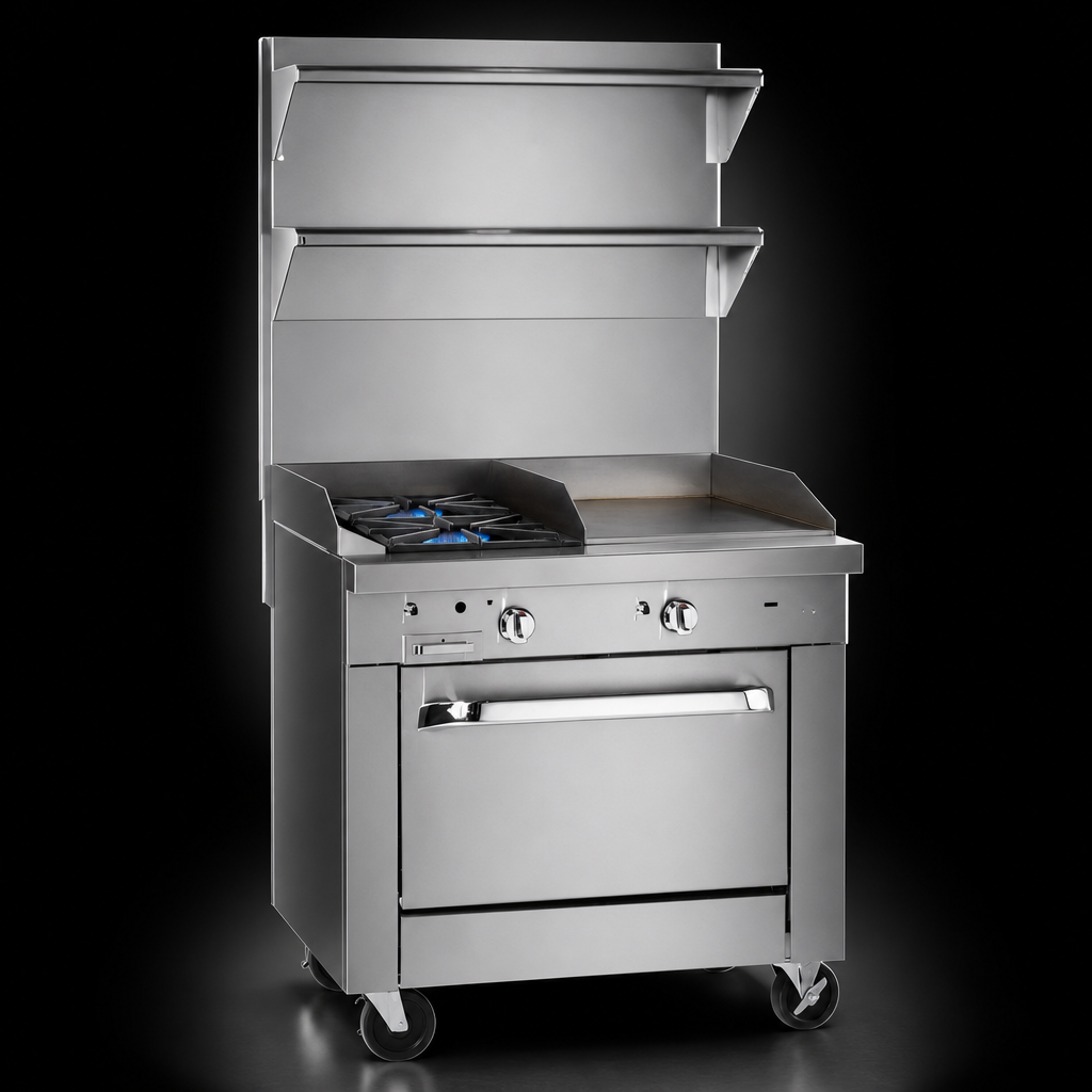 Open Burner and Griddle Top