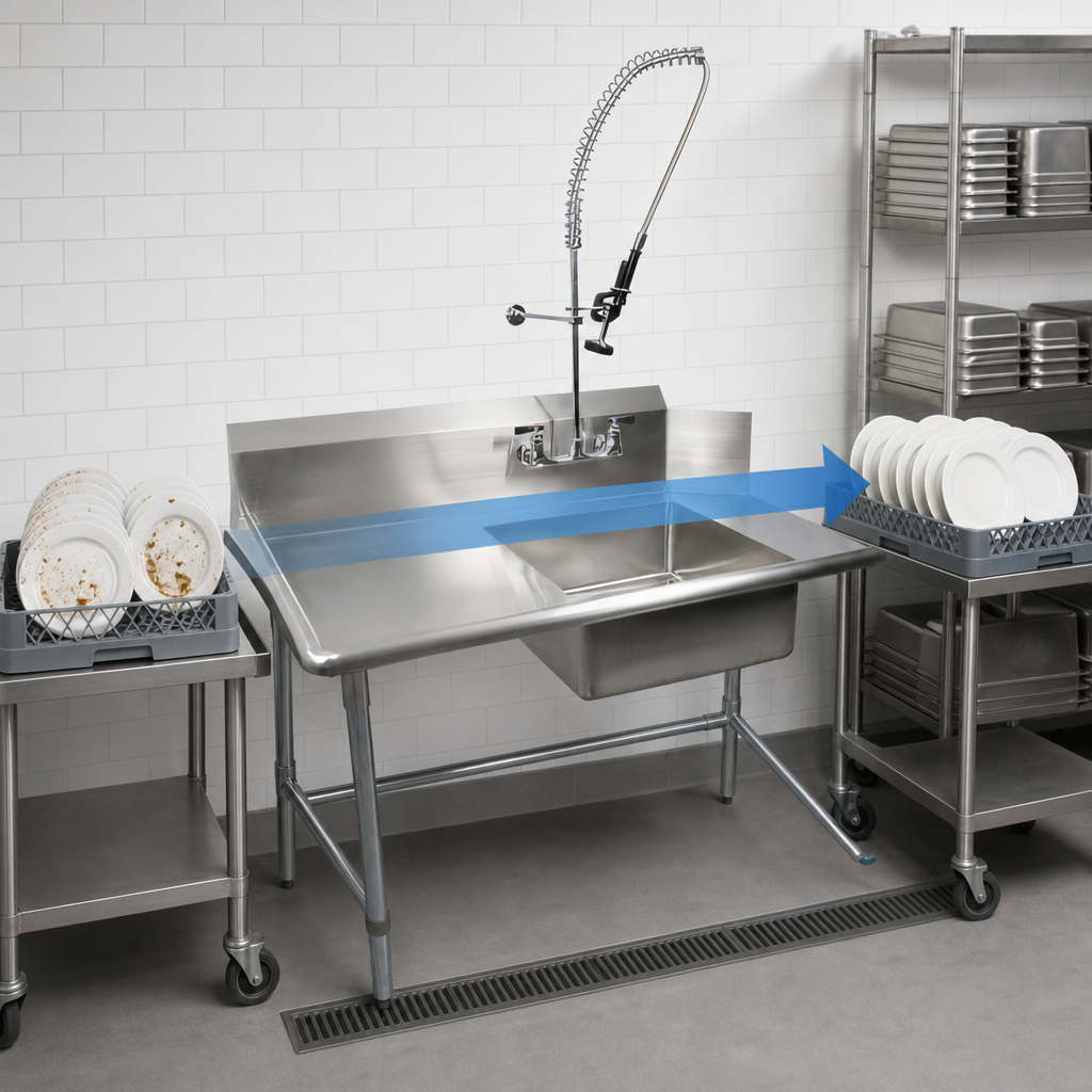 Left-To-Right Dish Handling