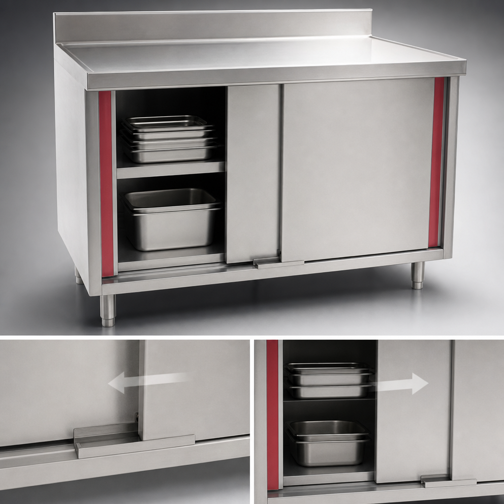Cabinet Base with Sliding Doors