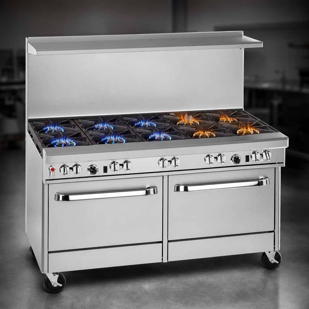 Eight Open Burners