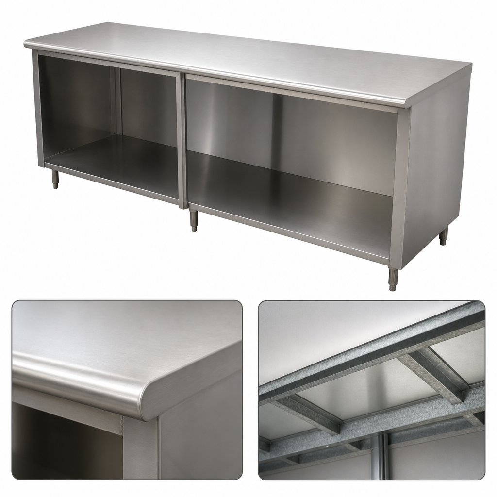 16-Gauge 304 Stainless Steel Top