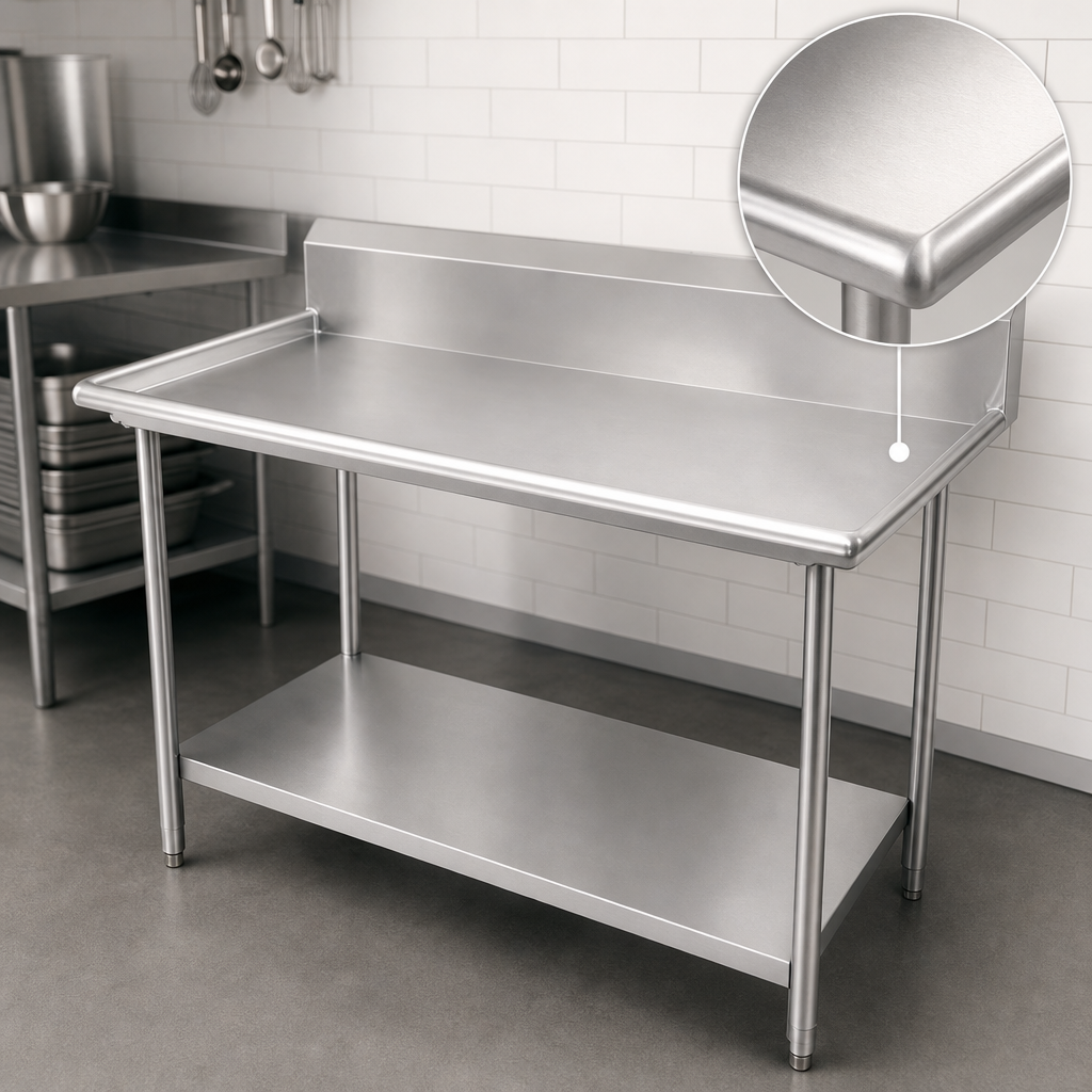 16-Gauge Stainless Steel Top