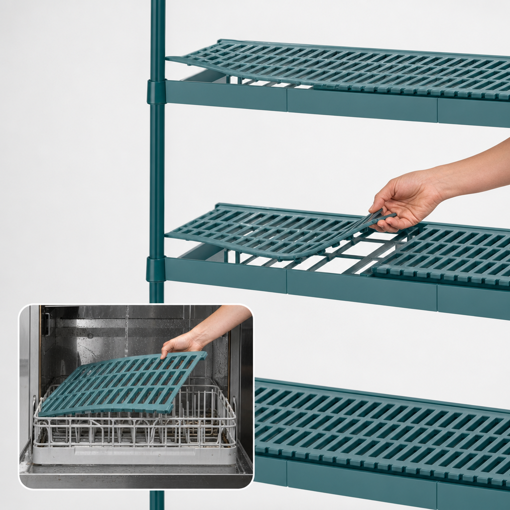 Removable Polymer Shelf Mats