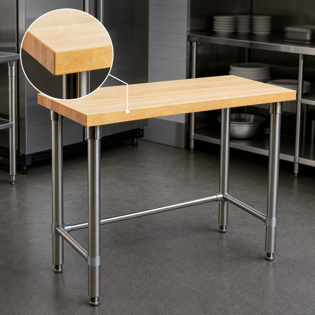 1-3/4-Inch Hardwood Top