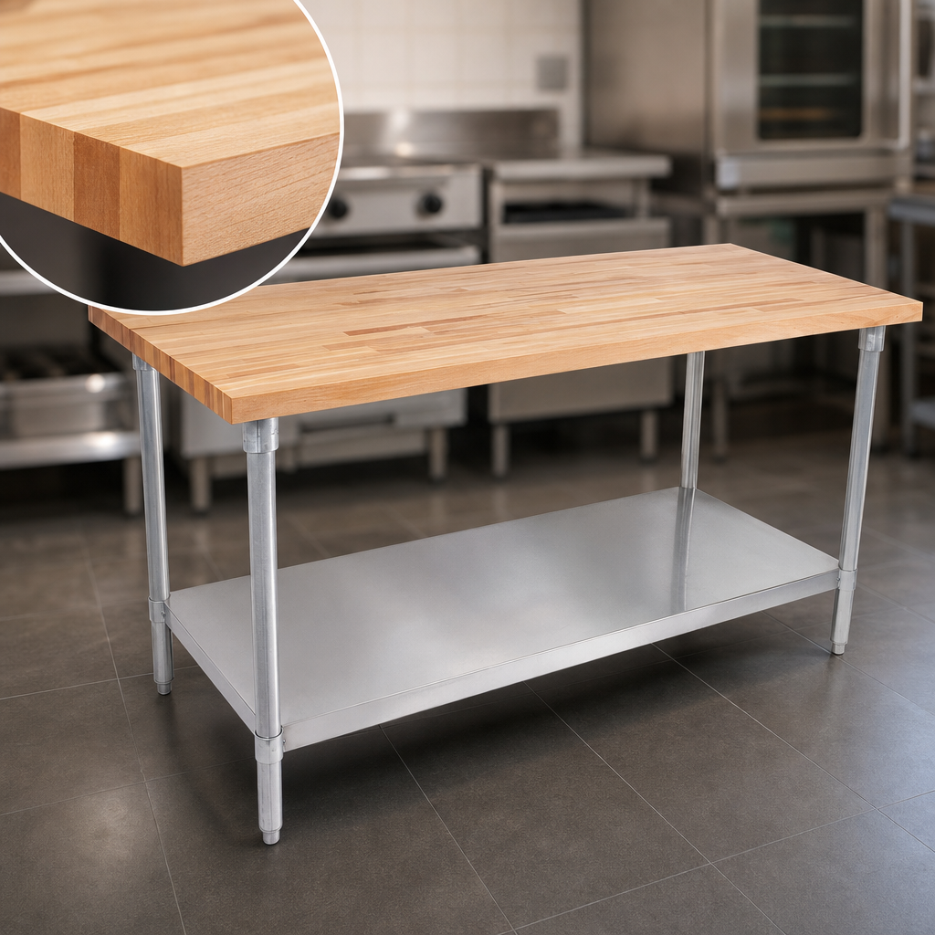 Edge-Grain Hardwood Top