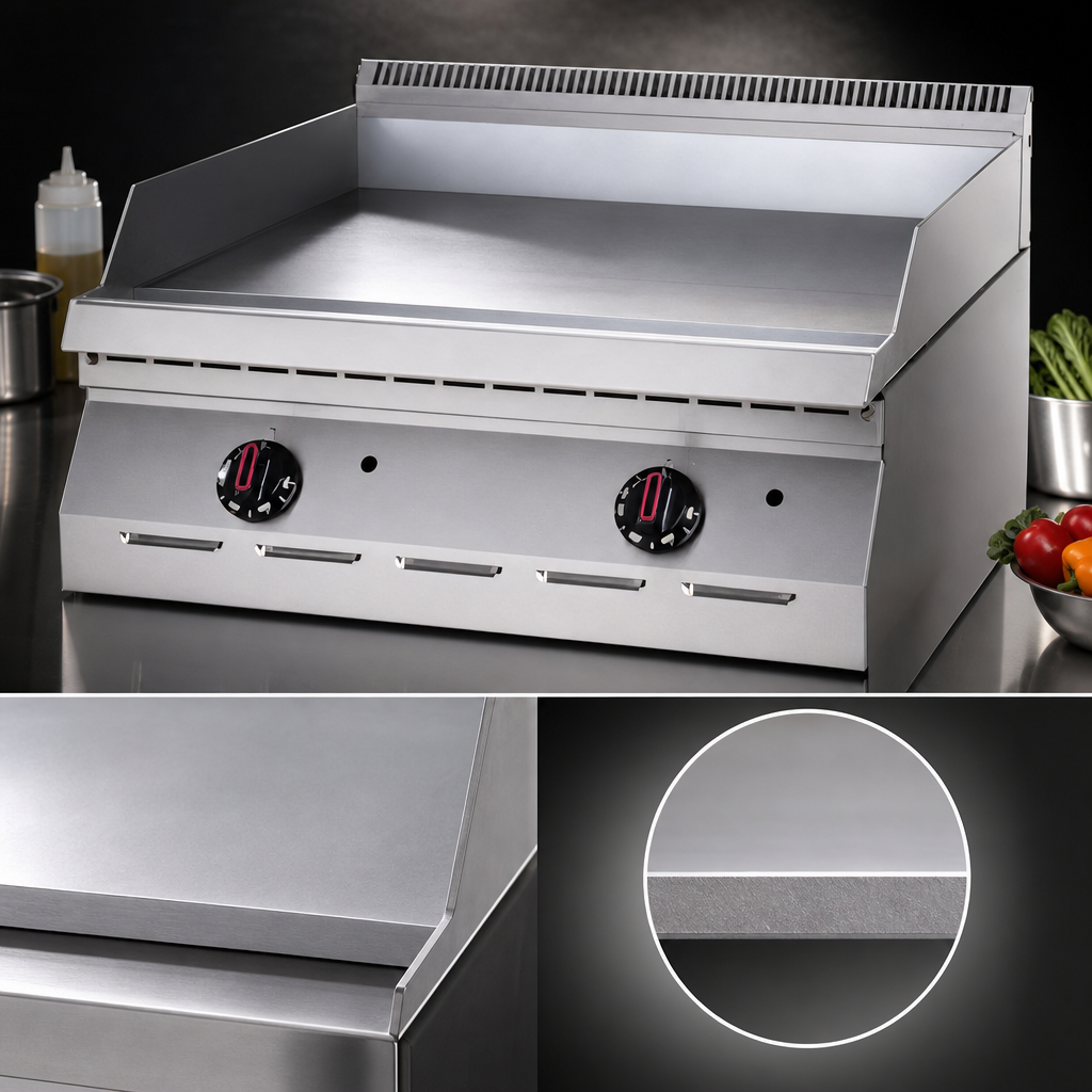 1/2-Inch Polished Steel Griddle Plate