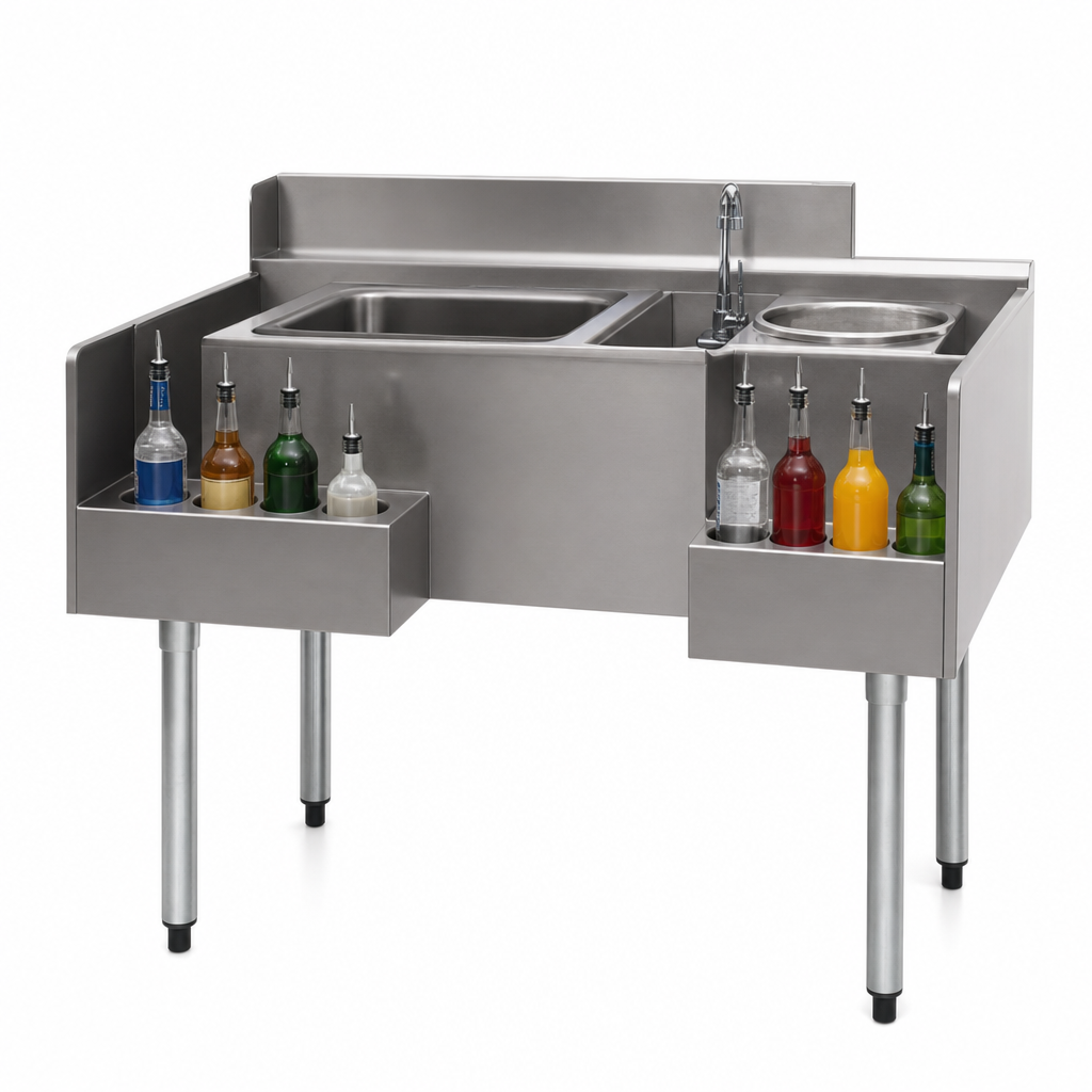 Four Bottle Wells Per Side