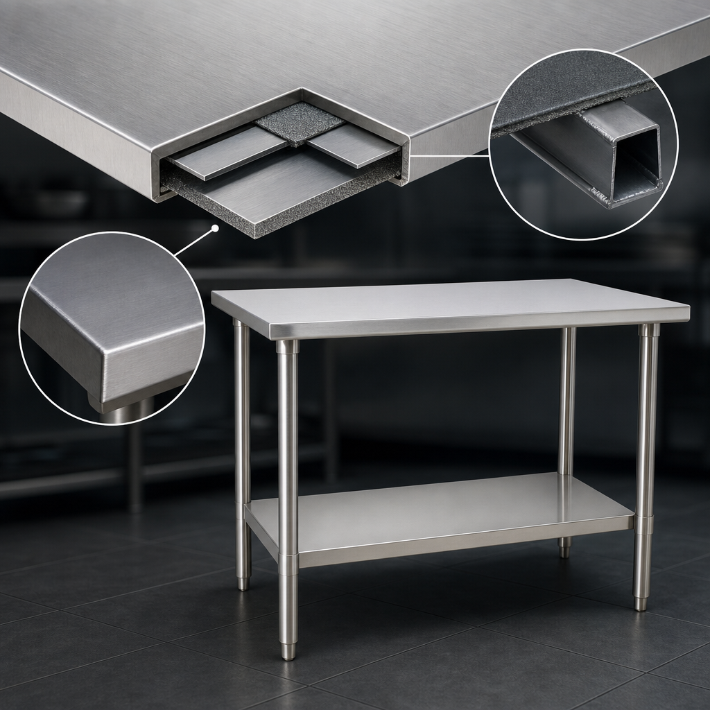 Reinforced Stainless Steel Top