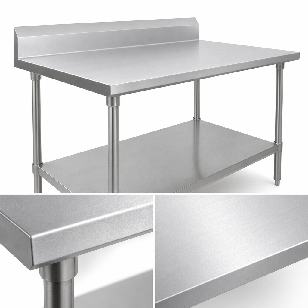 16-Gauge Stainless Steel Top