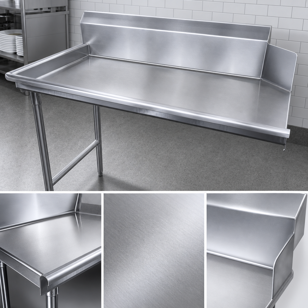 16-Gauge 304 Stainless Steel Top