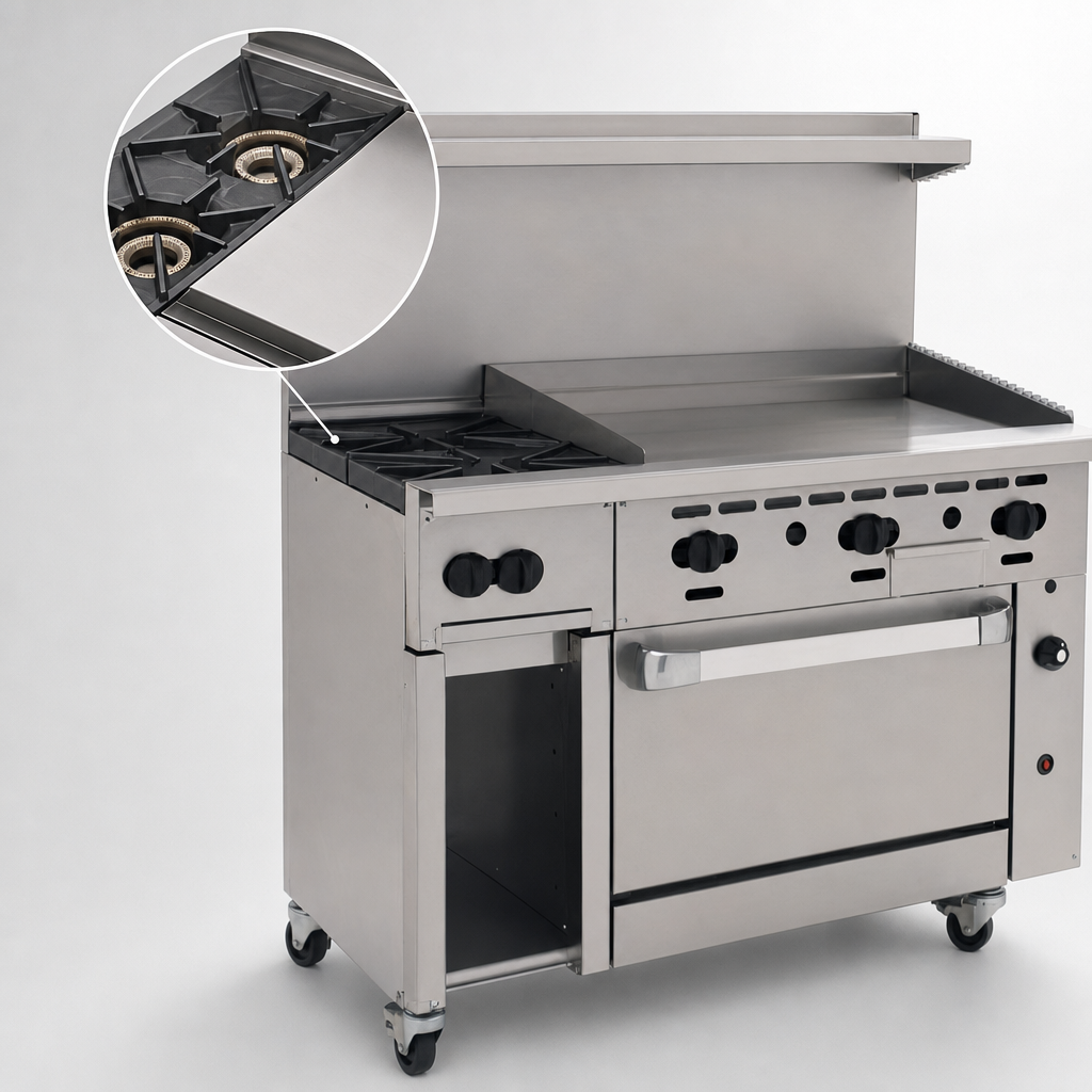 Two Open Burners