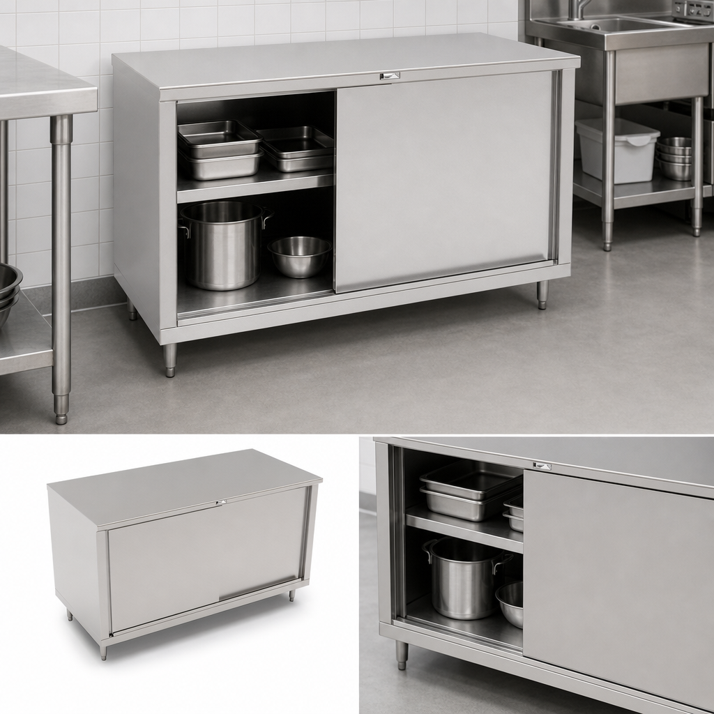 Cabinet Base with Sliding Doors