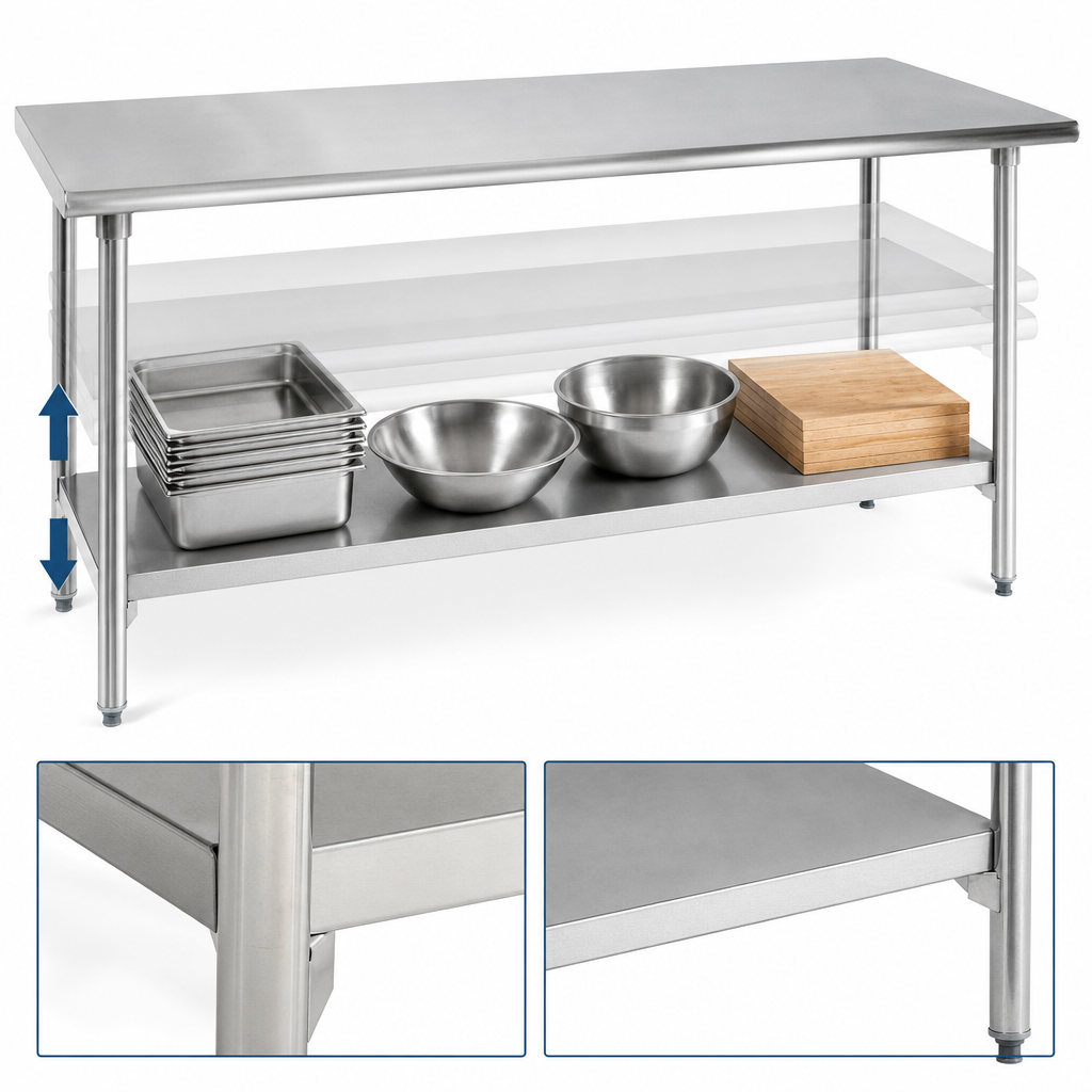 18-Gauge Galvanized Adjustable Undershelf
