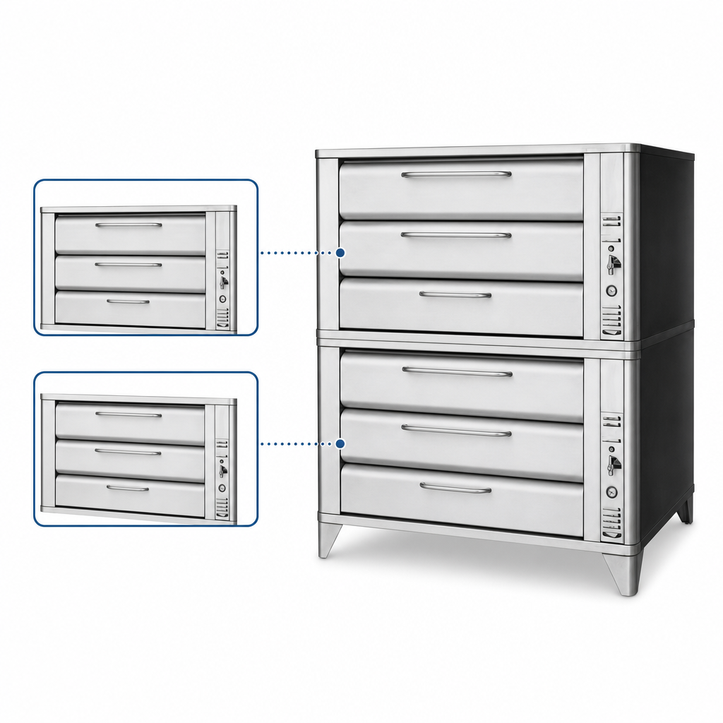 Two Independent Oven Sections