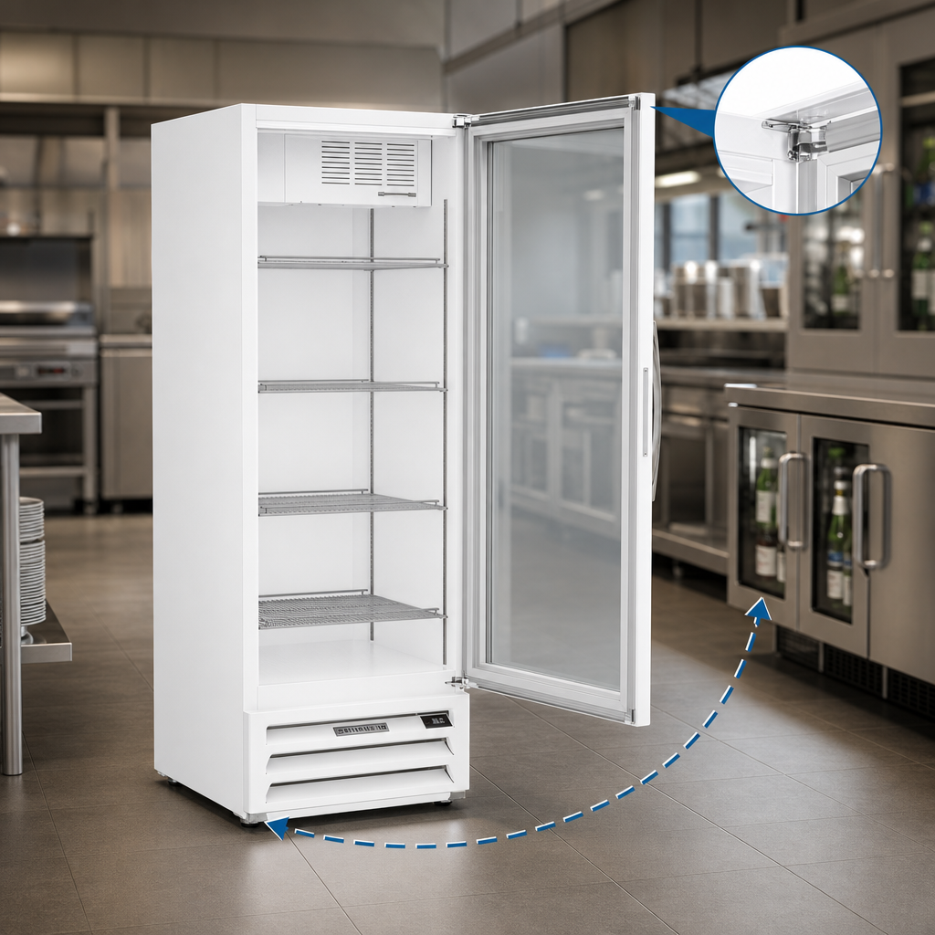 Self-Closing Door With Stay-Open Feature