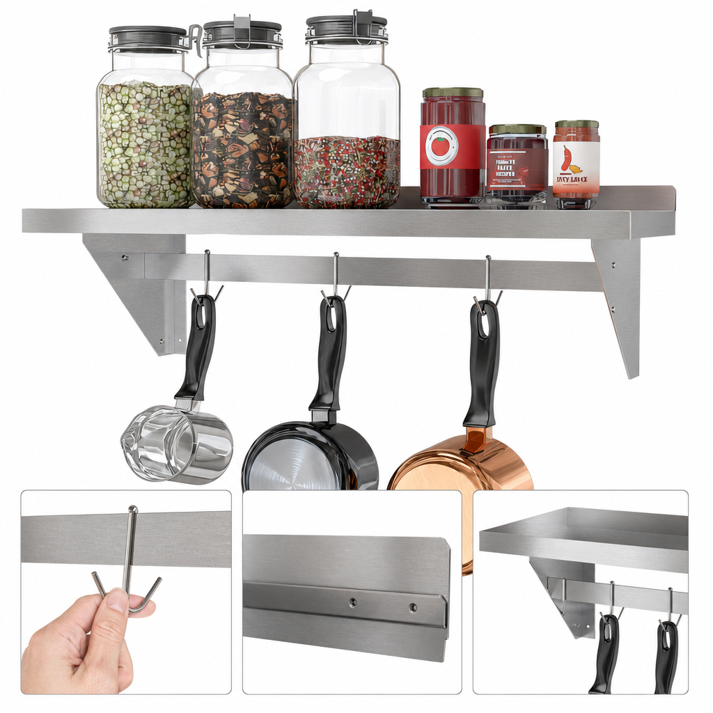 Three Removable Storage Hooks