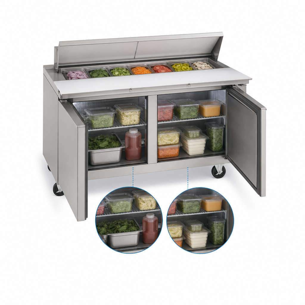 Two-Section Refrigerated Storage