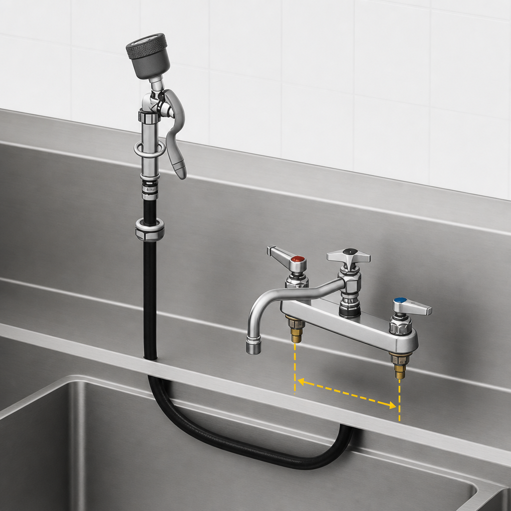 8-Inch Center Deck-Mount Design