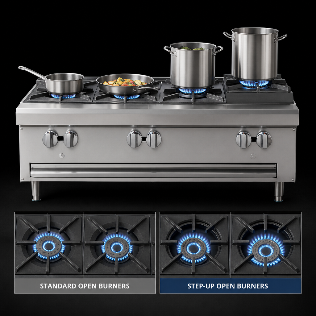 Step-Up Burner Configuration