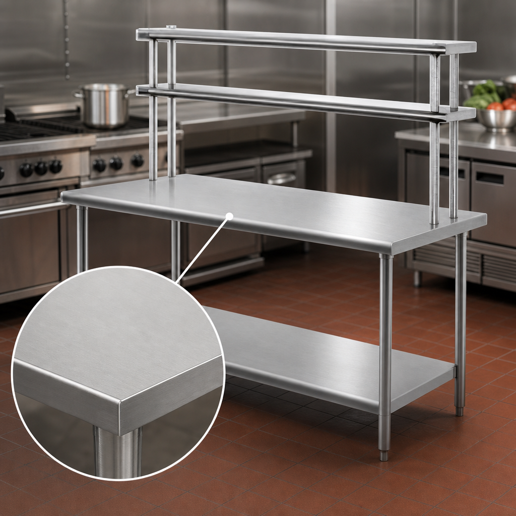 14-Gauge 304 Stainless Steel Top