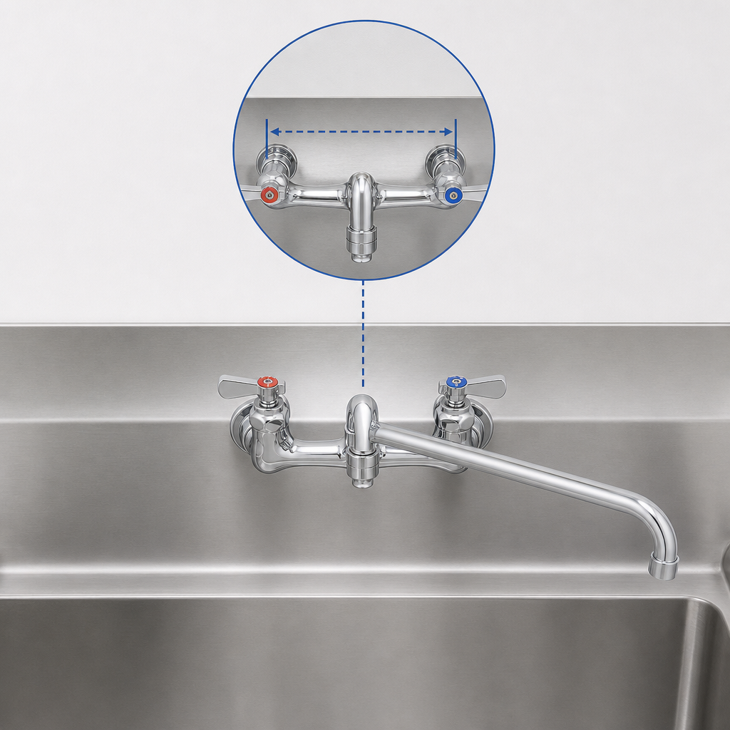 8-Inch Center Splash Mount