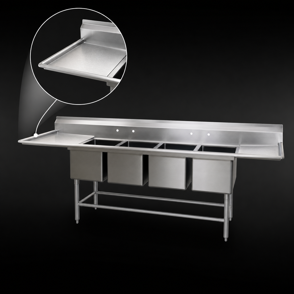 Left-Hand 24-Inch Drainboard