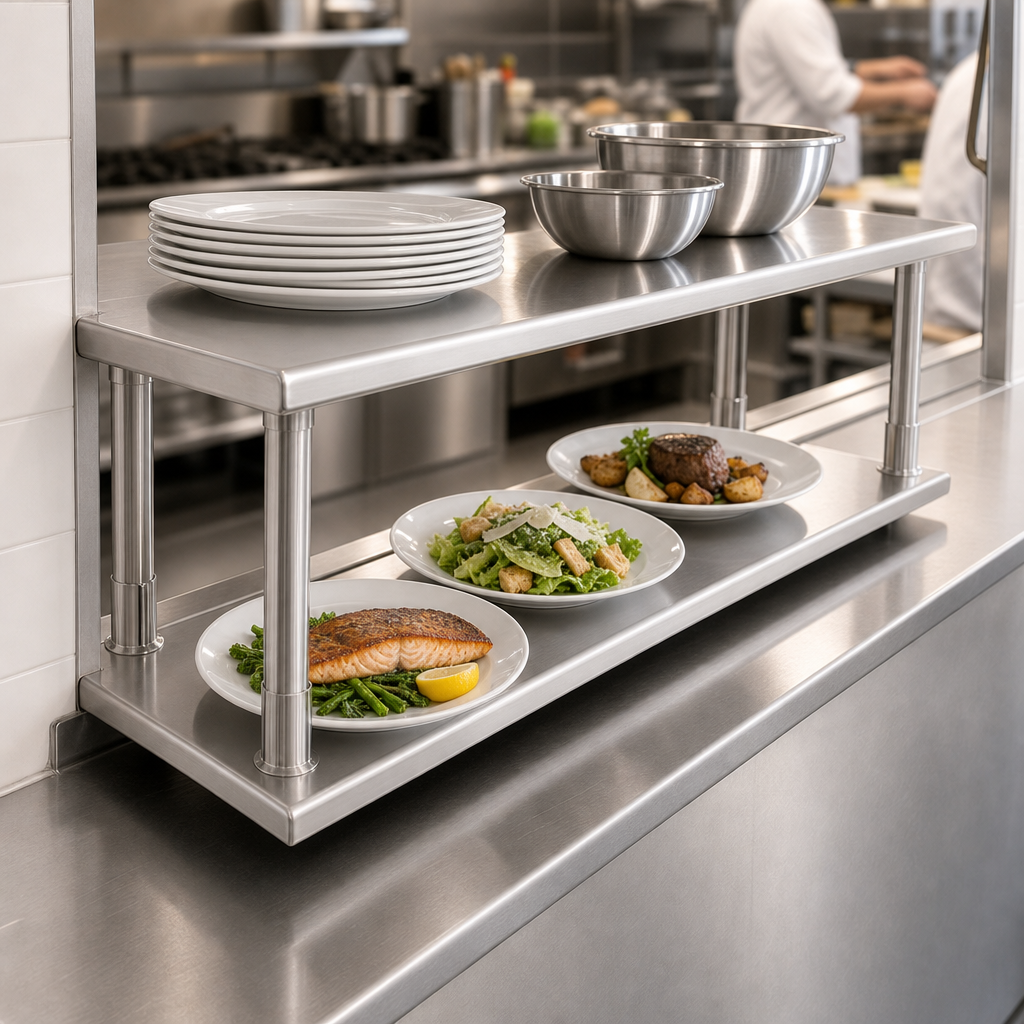Pass-Thru Shelf With Overshelf