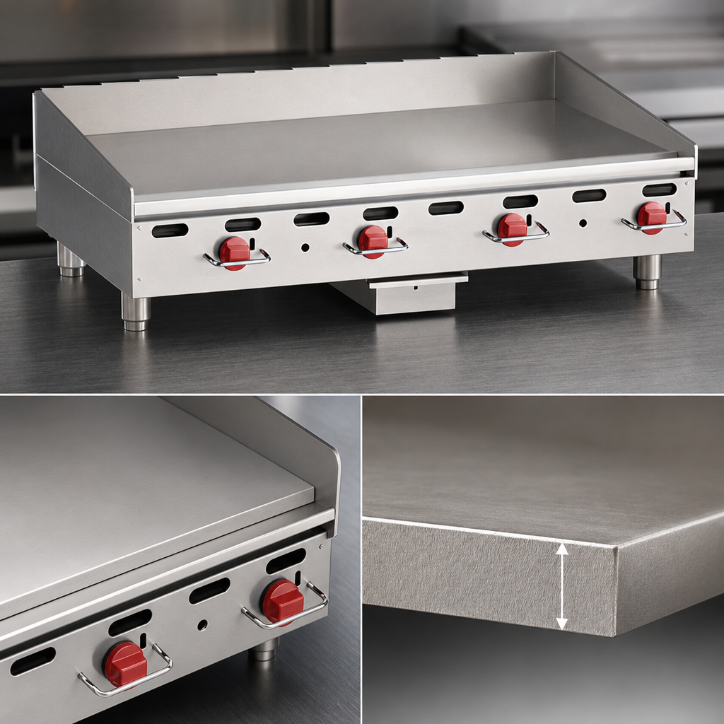 1-Inch Thick Smooth Steel Plate