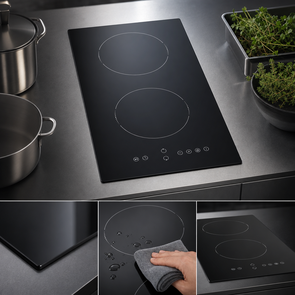 Black Ceramic Glass Surface