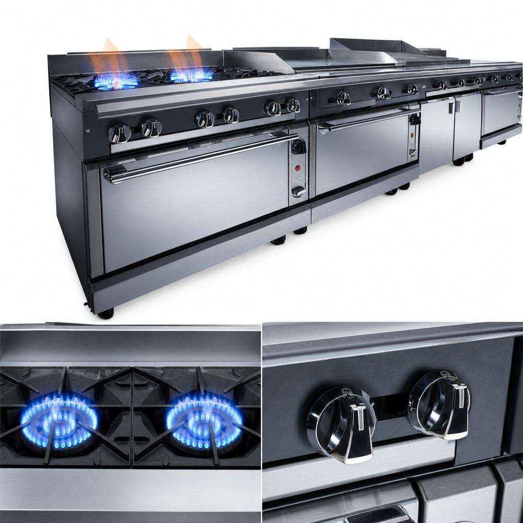 Two 35,000 BTU Open Burners