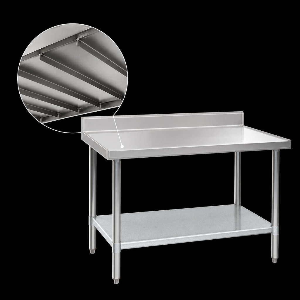 Reinforced Stainless Steel Top
